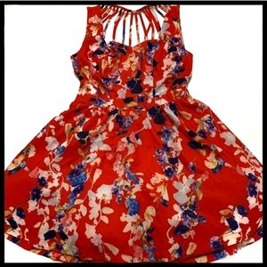 *Floral mini dress